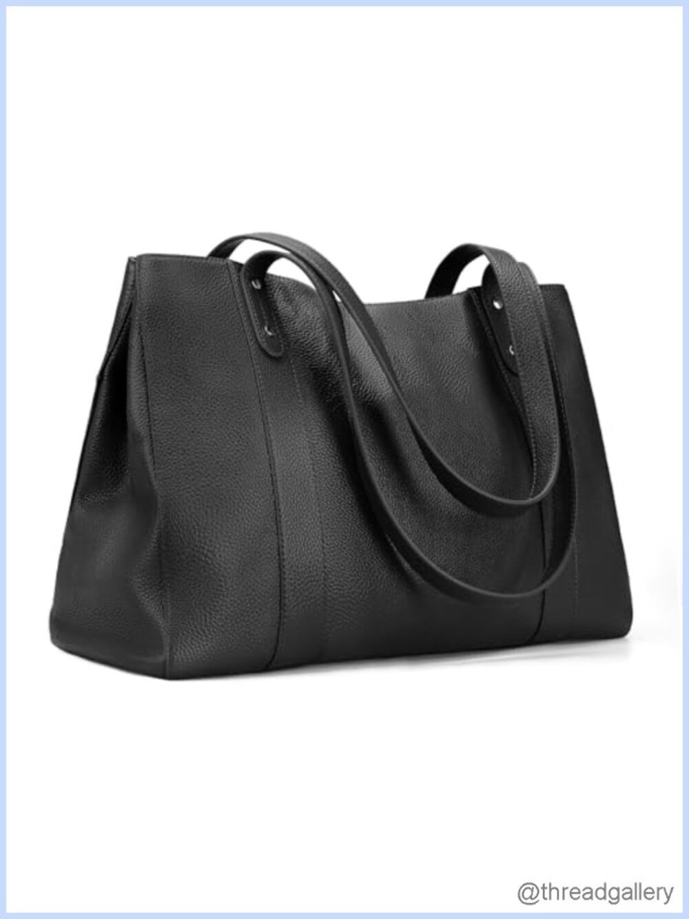 Genuine Leather Tote Bag for Women 15" Laptop Work Purse Shoulder Handbag